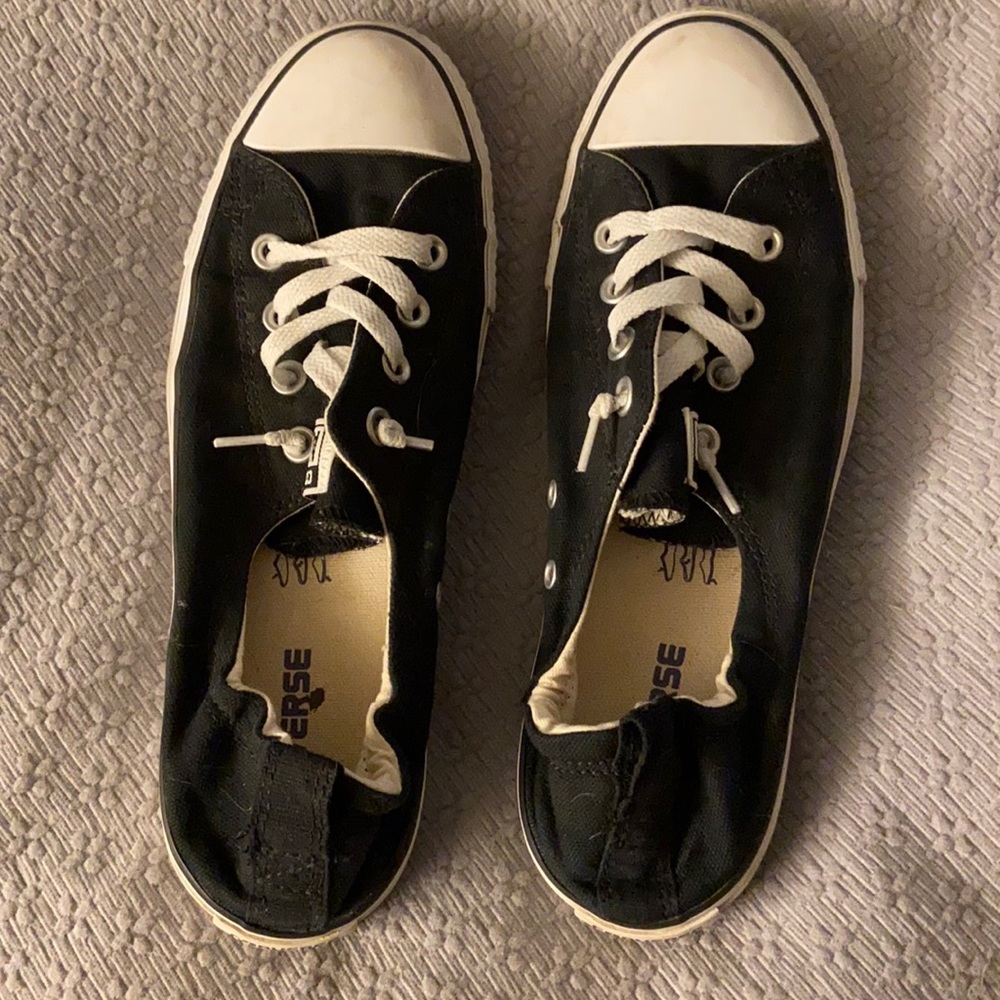Black Converse Slip-Ons
